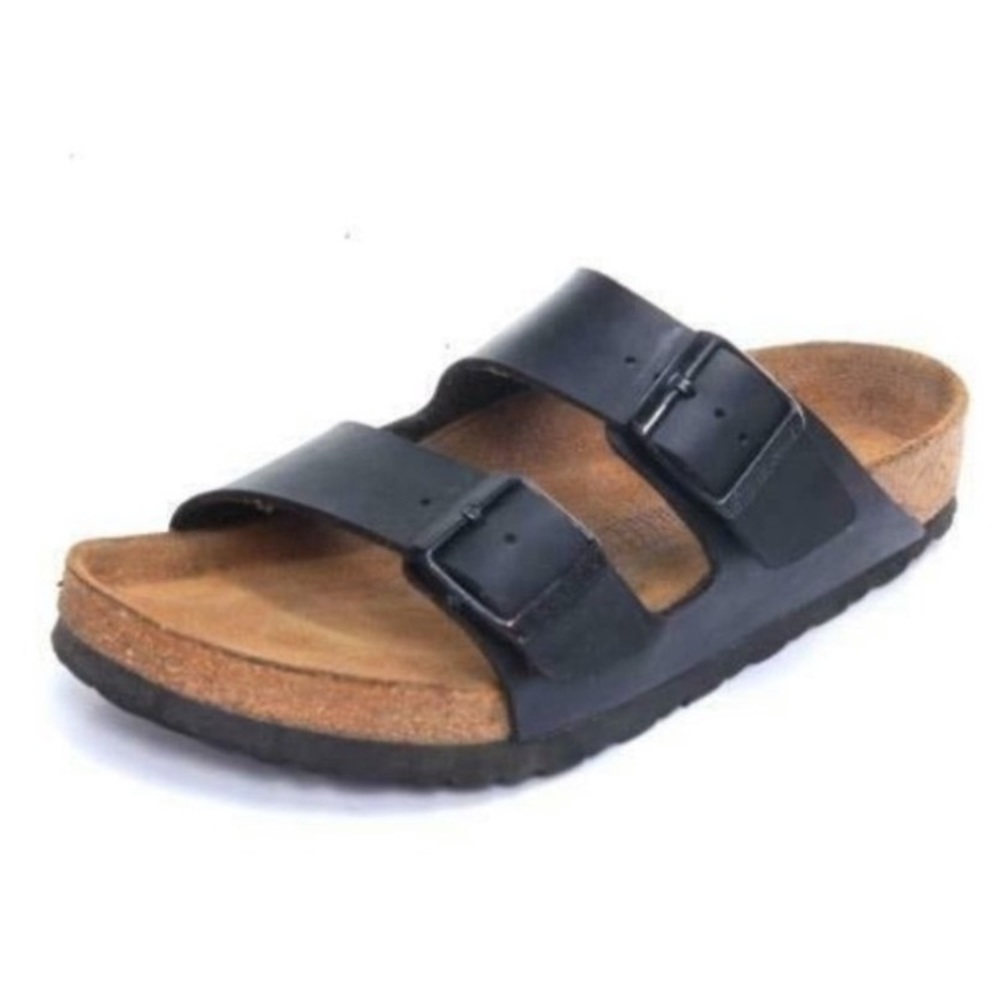 birkenstock arizona sandals shoes slides black  SO